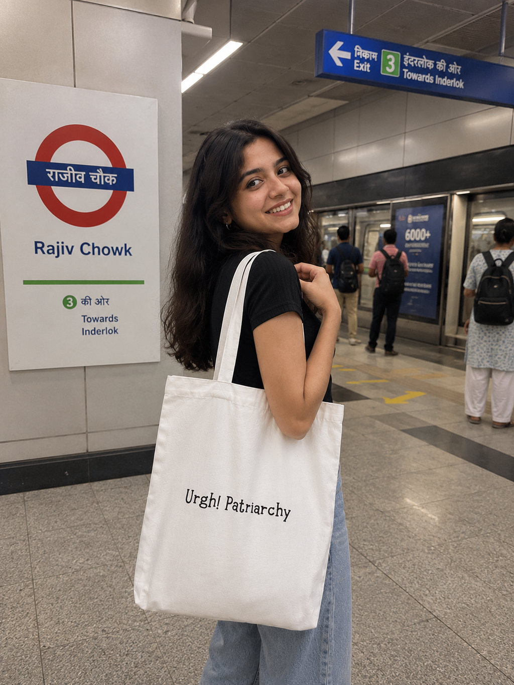 Patriarchy Tote Bag (With Zipper)