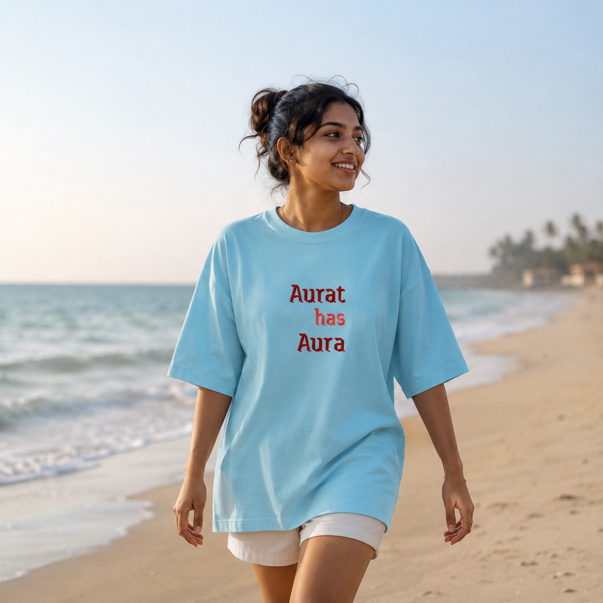 Aurat Has Aura Oversized T-Shirt