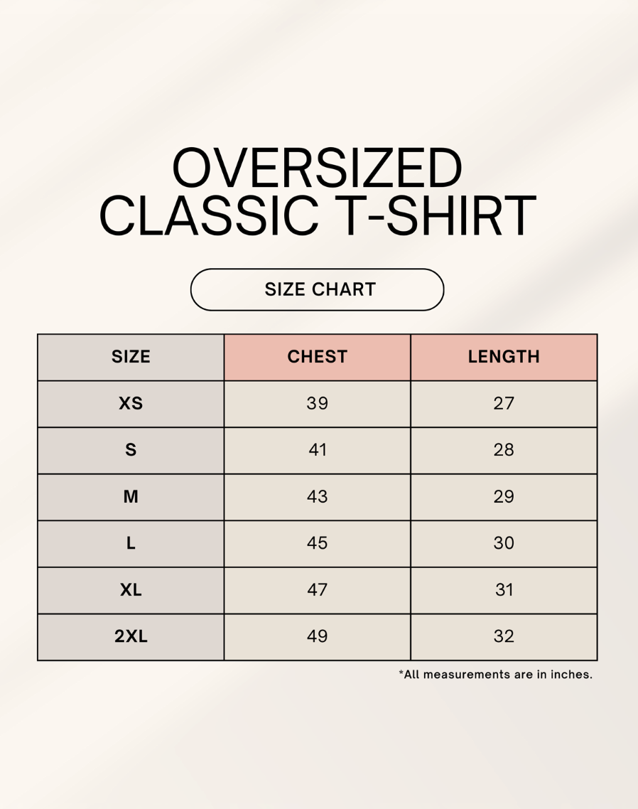 Sukh Aur Shanti Oversized T-Shirt